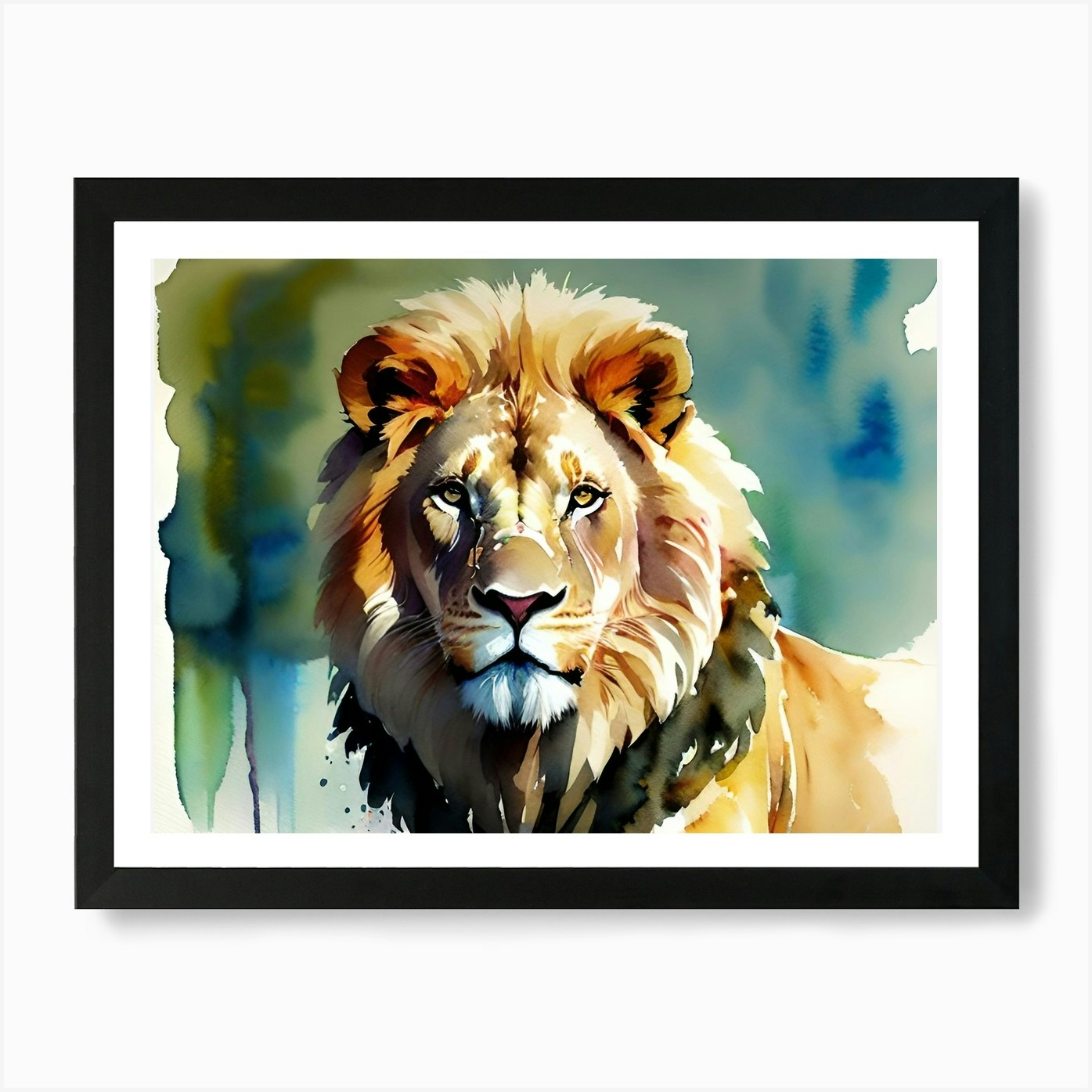 Lion Painting 104 Art Print Framed Wall Art Poster Canvas Print Picture