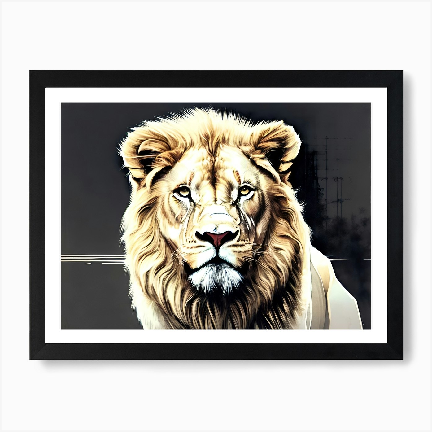 Lion art 70 Art Print Framed Wall Art Poster Canvas Print Picture