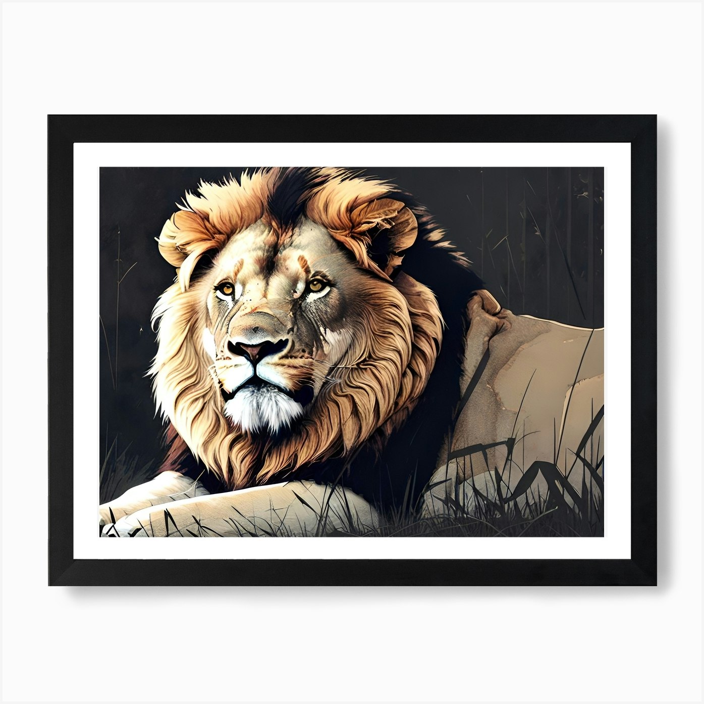 Lion king 15 Art Print Framed Wall Art Poster Canvas Print Picture