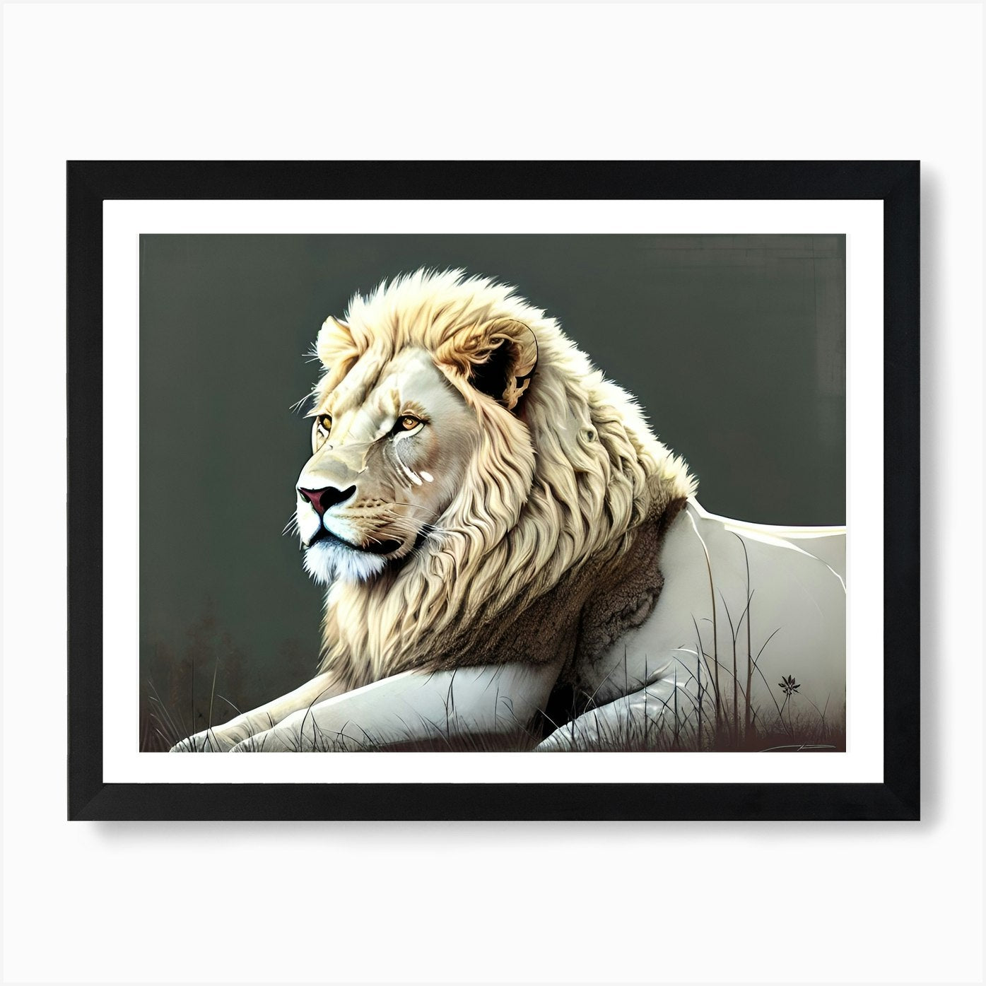 Lion art 72 Art Print Framed Wall Art Poster Canvas Print Picture