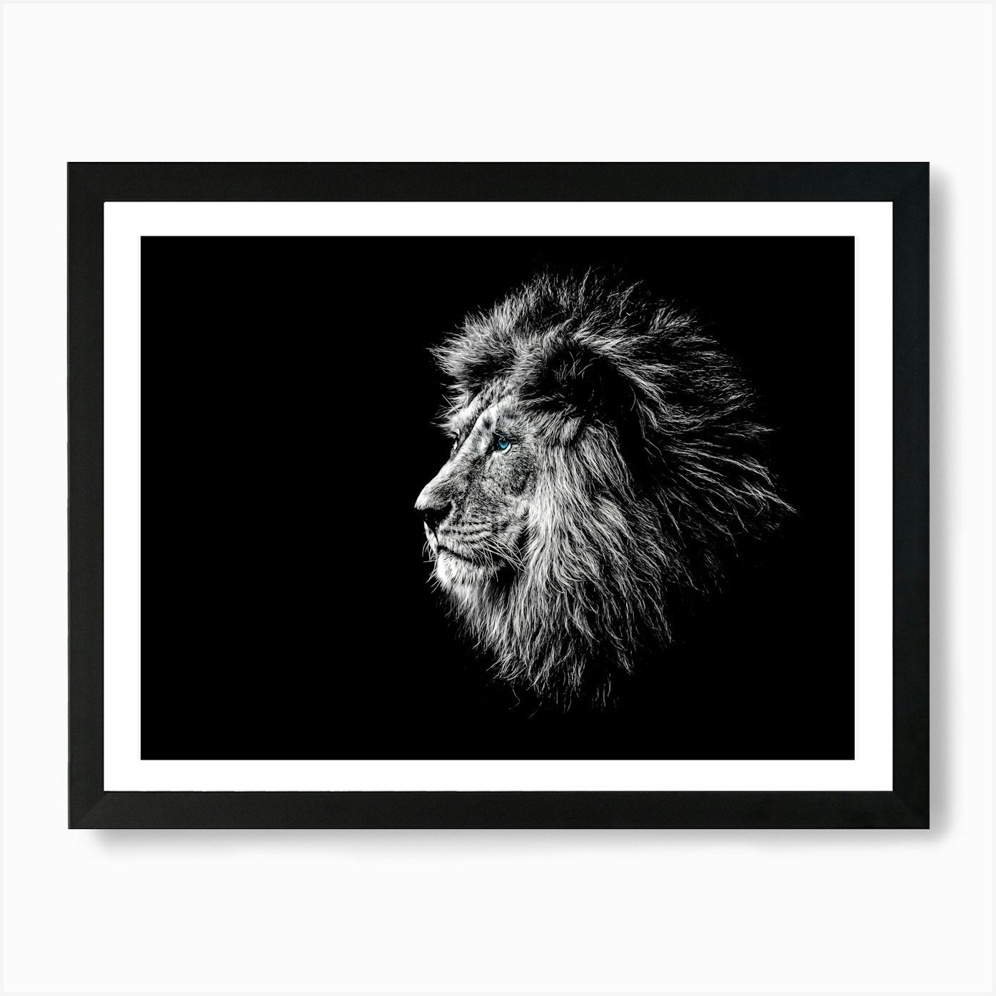 Lion Portrait 2 Art Print Framed Wall Art Poster Canvas Print Picture