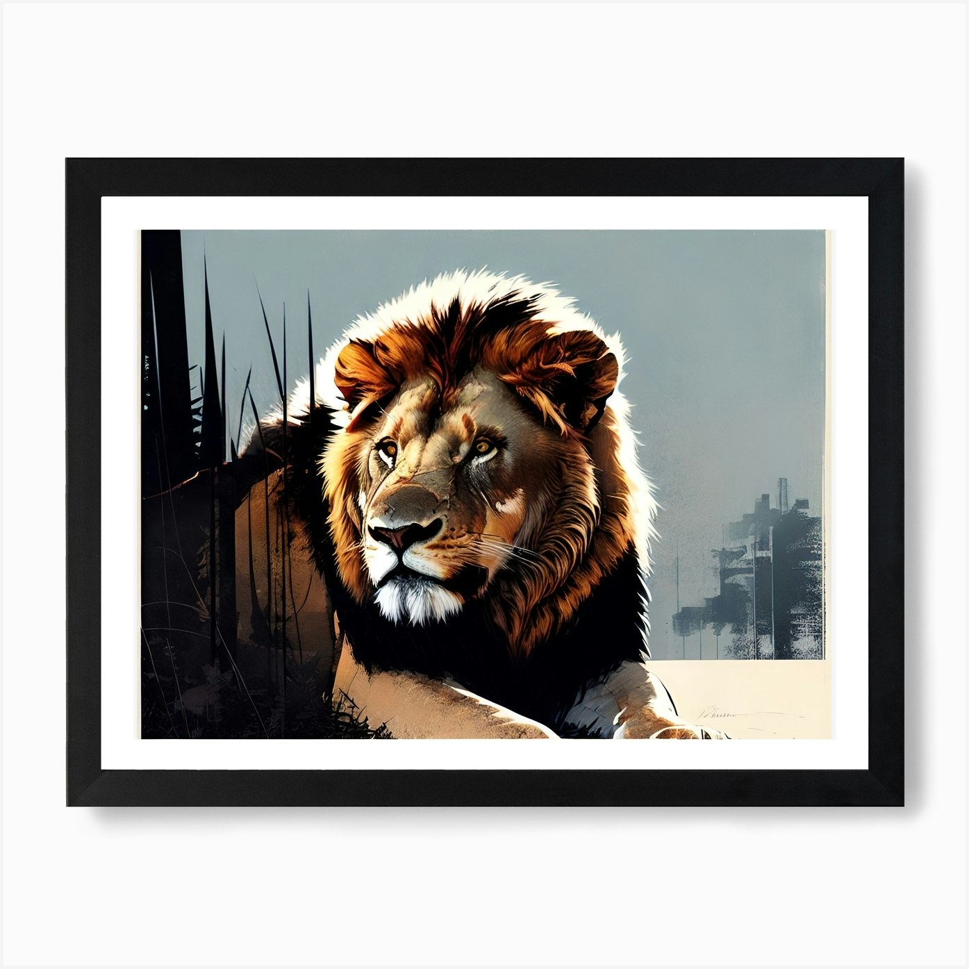 Lion king 12 Art Print Framed Wall Art Poster Canvas Print Picture