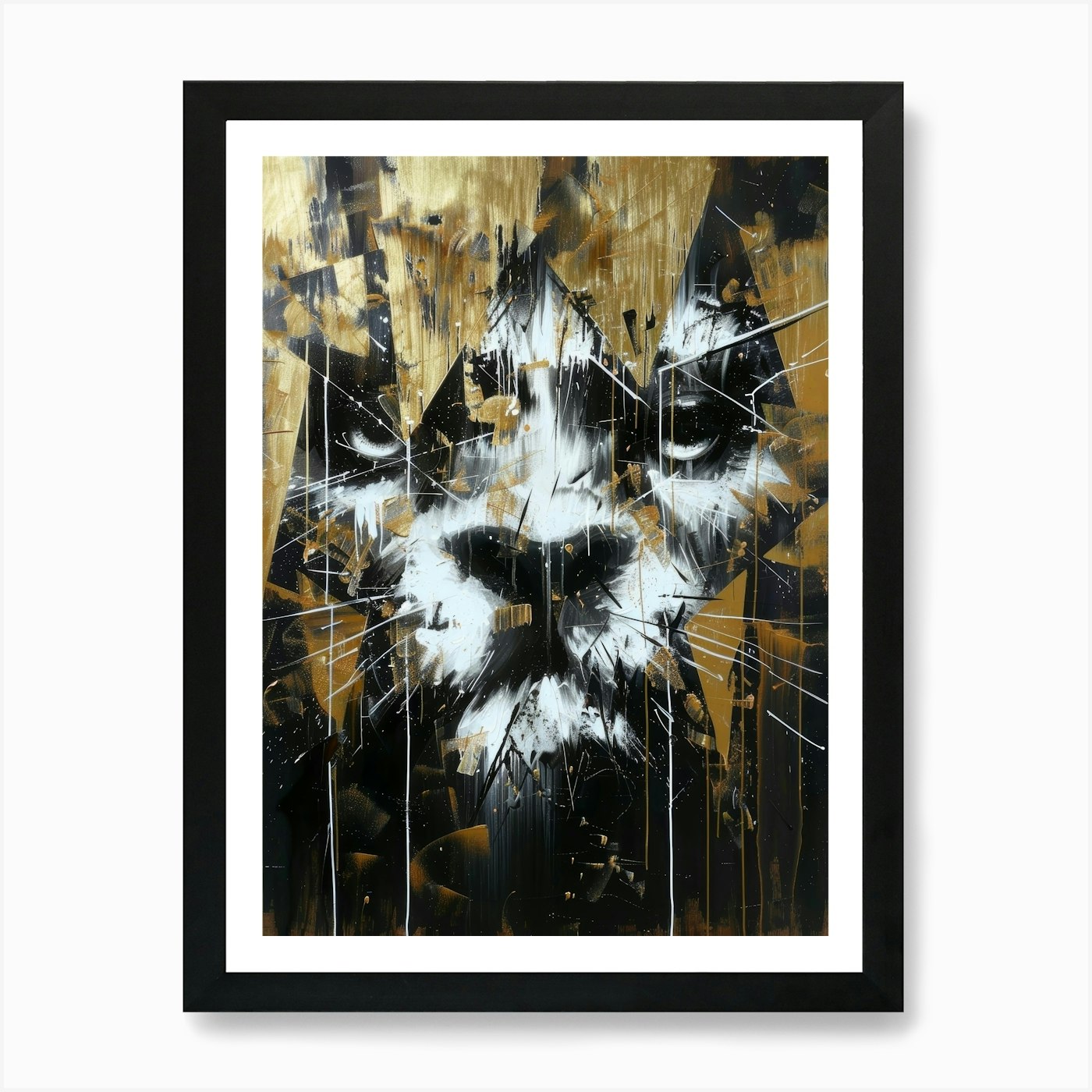 Lion Painting 11 Art Print Framed Wall Art Poster Canvas Print Picture