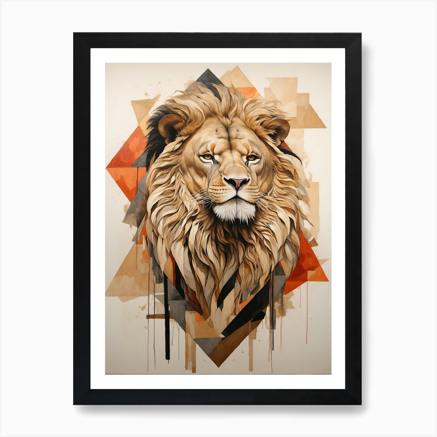 Lion art Art Print Framed Wall Art Poster Canvas Print Picture