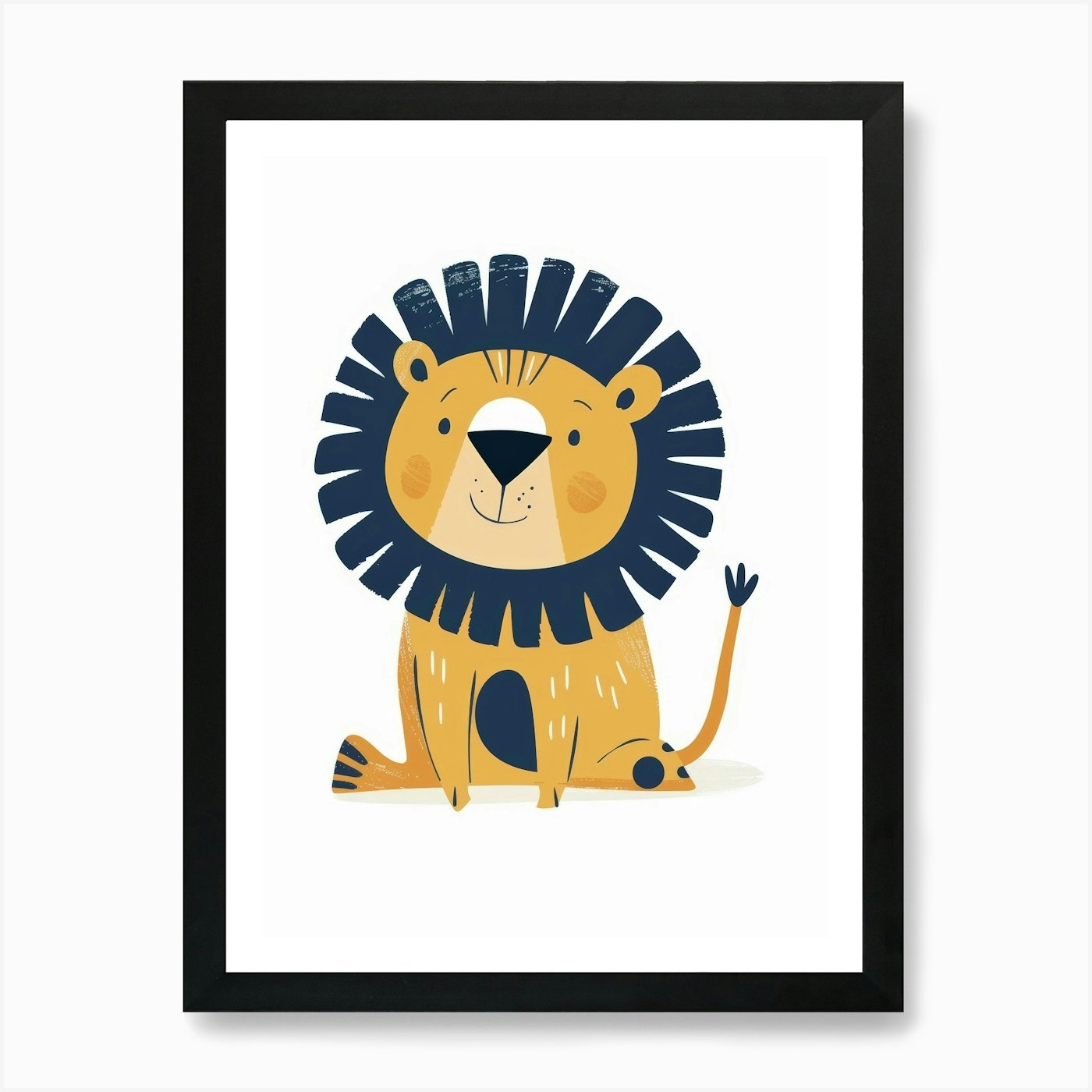 Lion Painting 7 Art Print Framed Wall Art Poster Canvas Print Picture