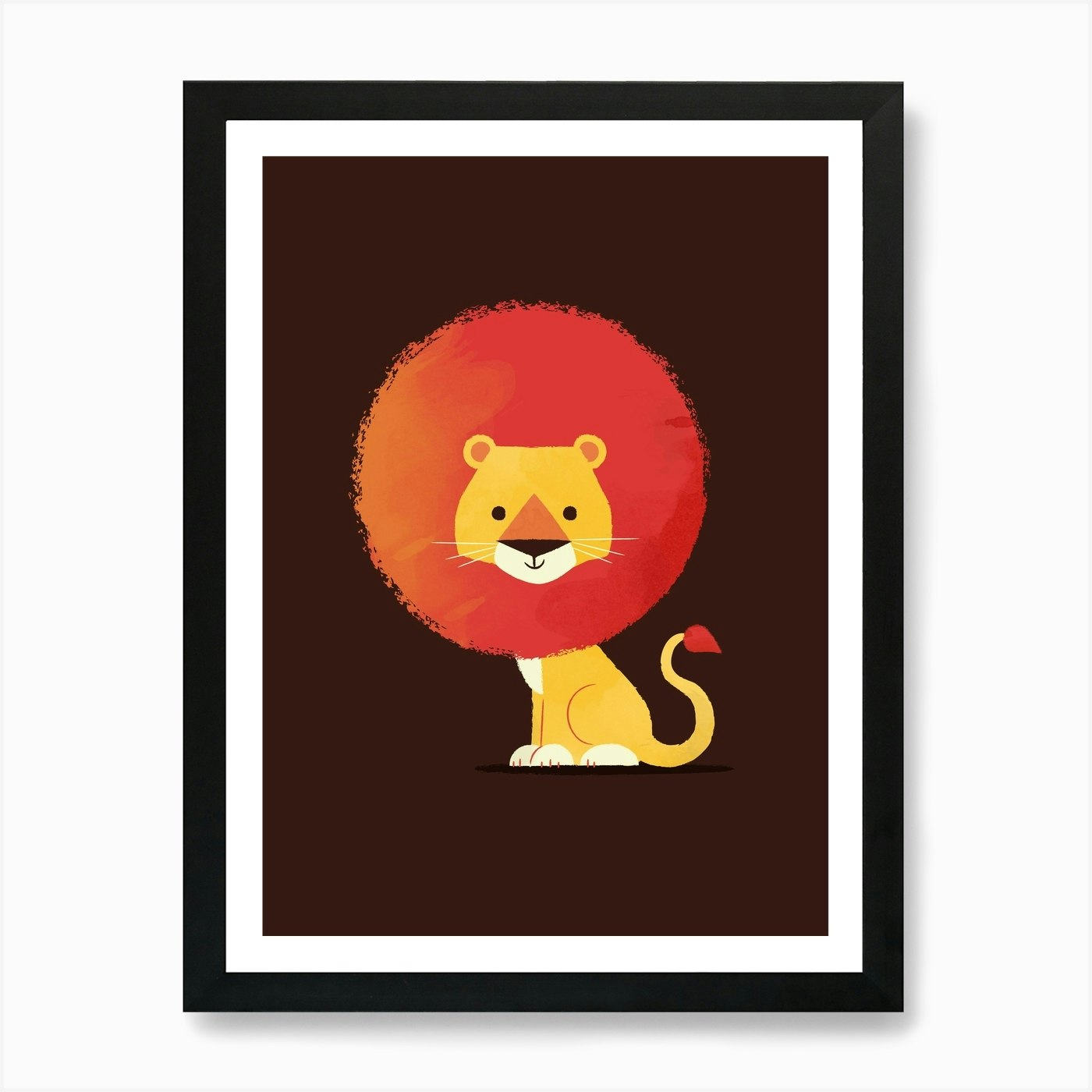 The Lion Art Print Framed Wall Art Poster Canvas Print Picture