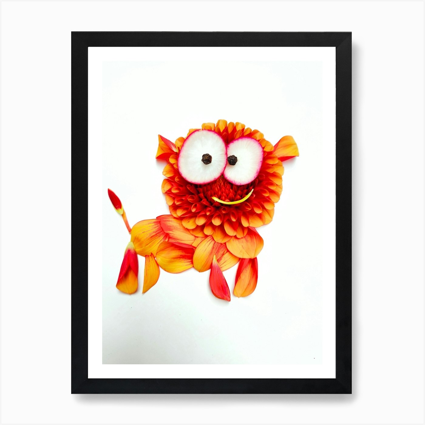 Lion Cub Art Print Framed Wall Art Poster Canvas Print Picture