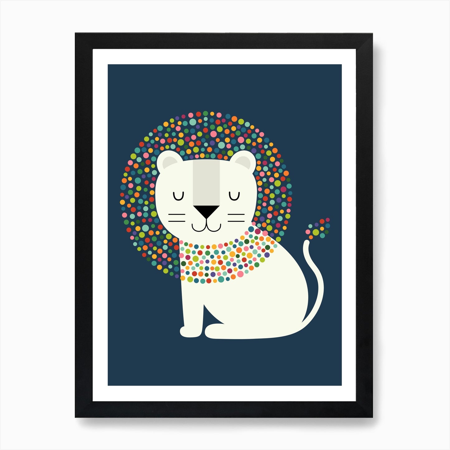 As A Lion Art Print Framed Wall Art Poster Canvas Print Picture