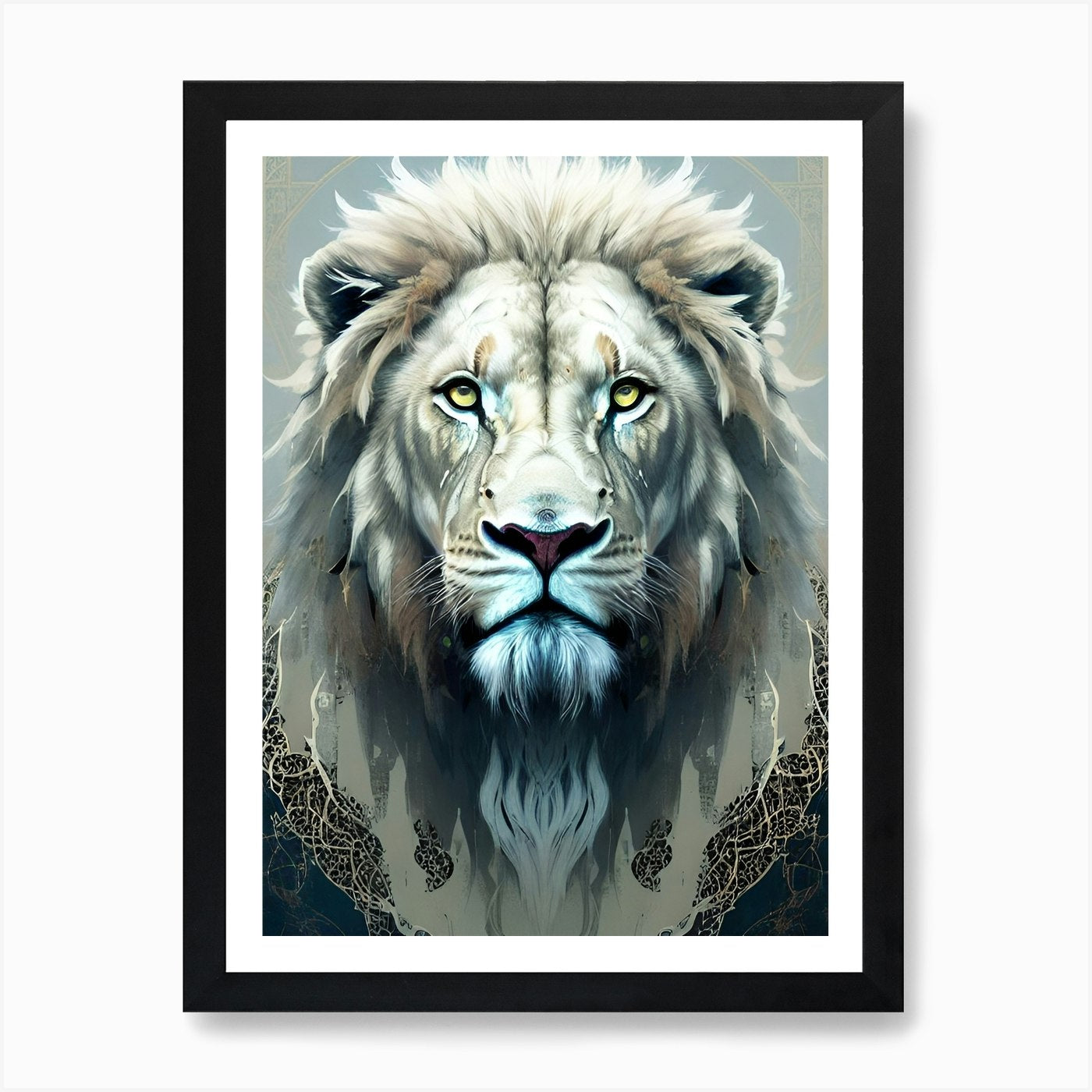 Lion art 46 Art Print Framed Wall Art Poster Canvas Print Picture