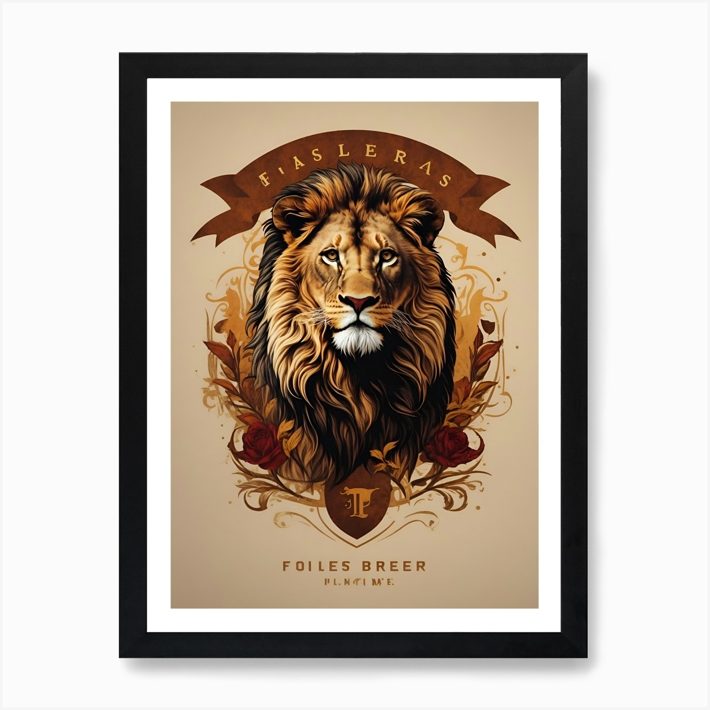 Lion* Art Print Framed Wall Art Poster Canvas Print Picture
