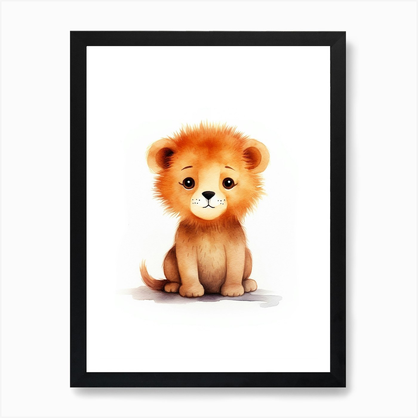 Lions Tale Art Print Framed Wall Art Poster Canvas Print Picture