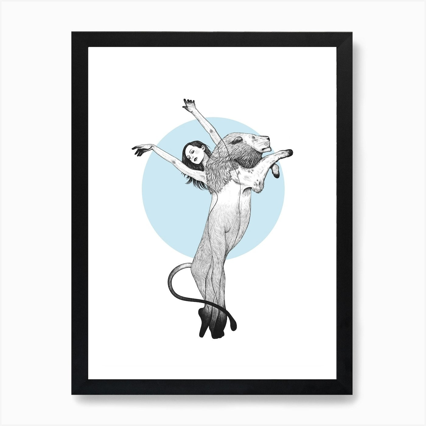 She Is A Lion Art Print Framed Wall Art Poster Canvas Print Picture