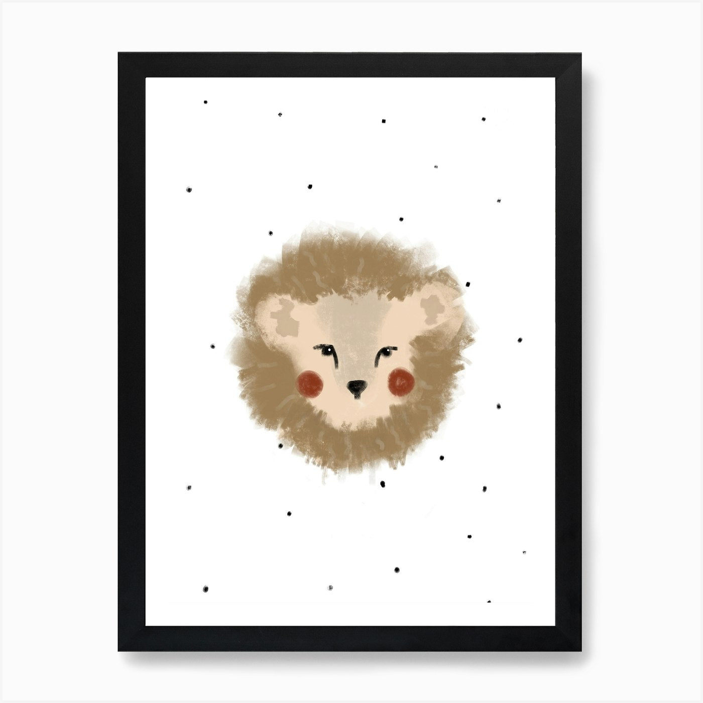 Lion Art Print Framed Wall Art Poster Canvas Print Picture