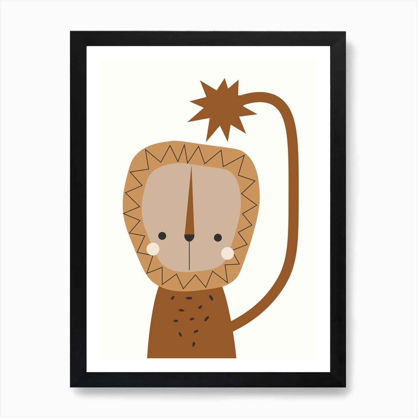Lion Art Print Framed Wall Art Poster Canvas Print Picture