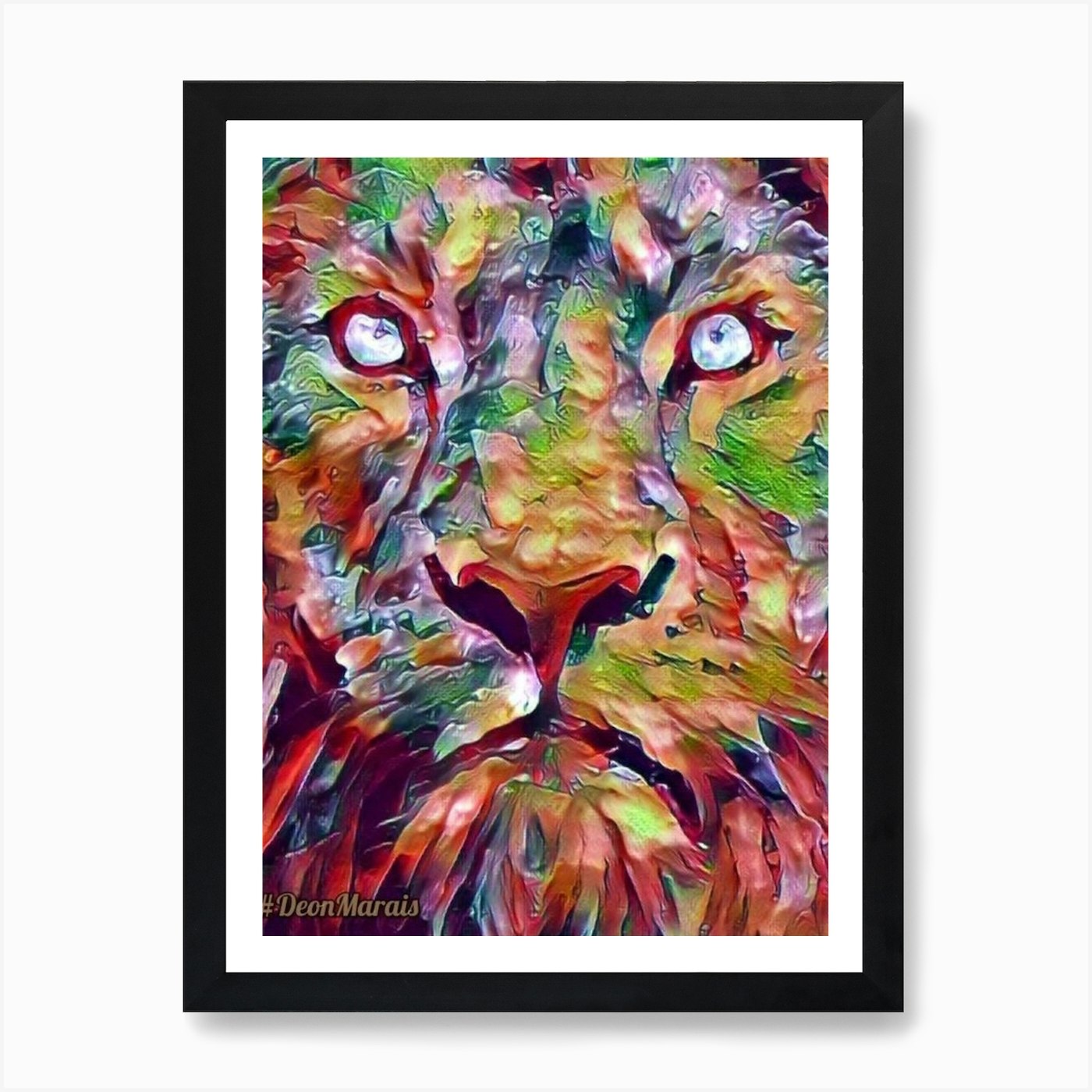 Lion Art Print Framed Wall Art Poster Canvas Print Picture