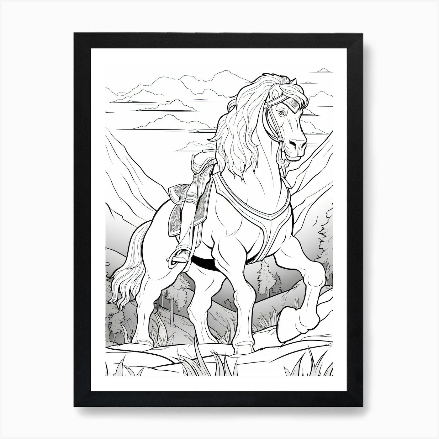 The Pride Lands (The Lion King) Fan Framed Wall Art Poster Canvas Print Picture