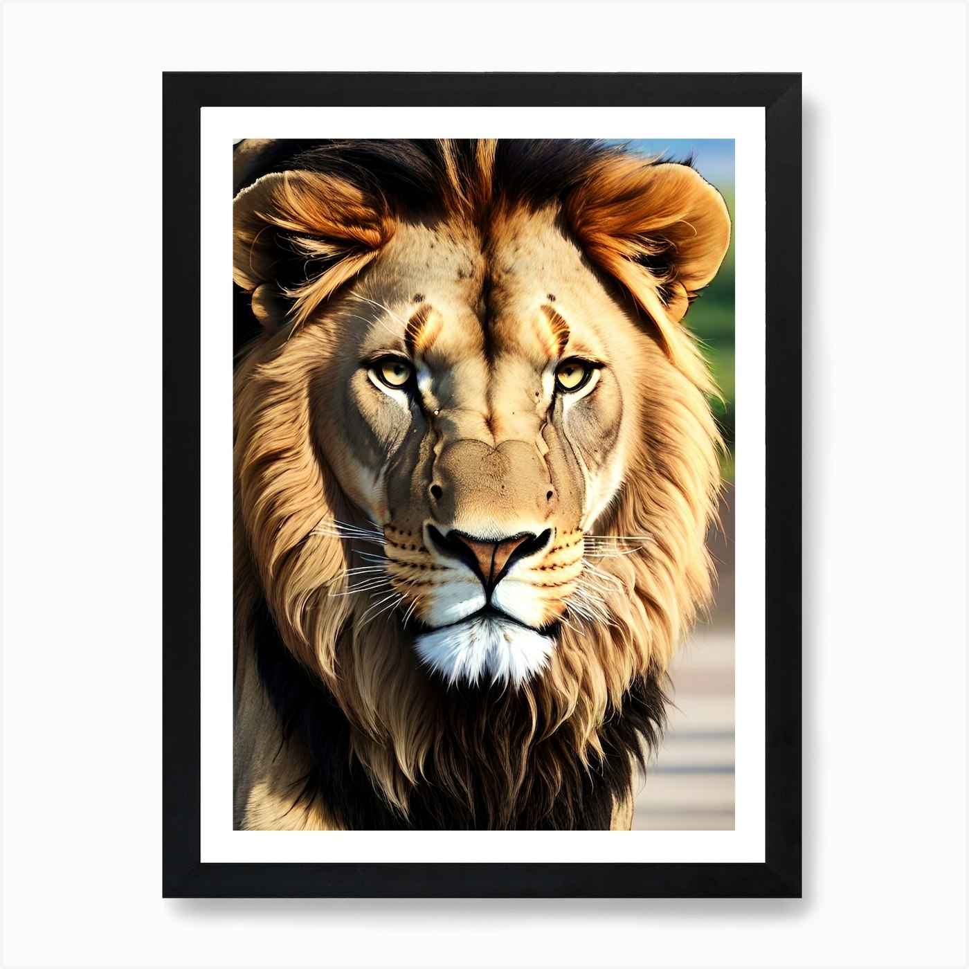 Lion 8 Art Print Framed Wall Art Poster Canvas Print Picture