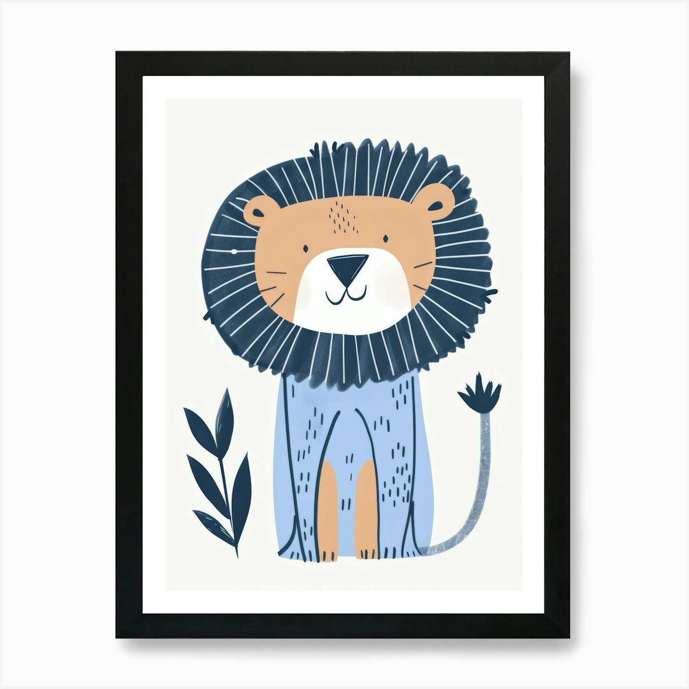 Lion Painting 8 Art Print Framed Wall Art Poster Canvas Print Picture