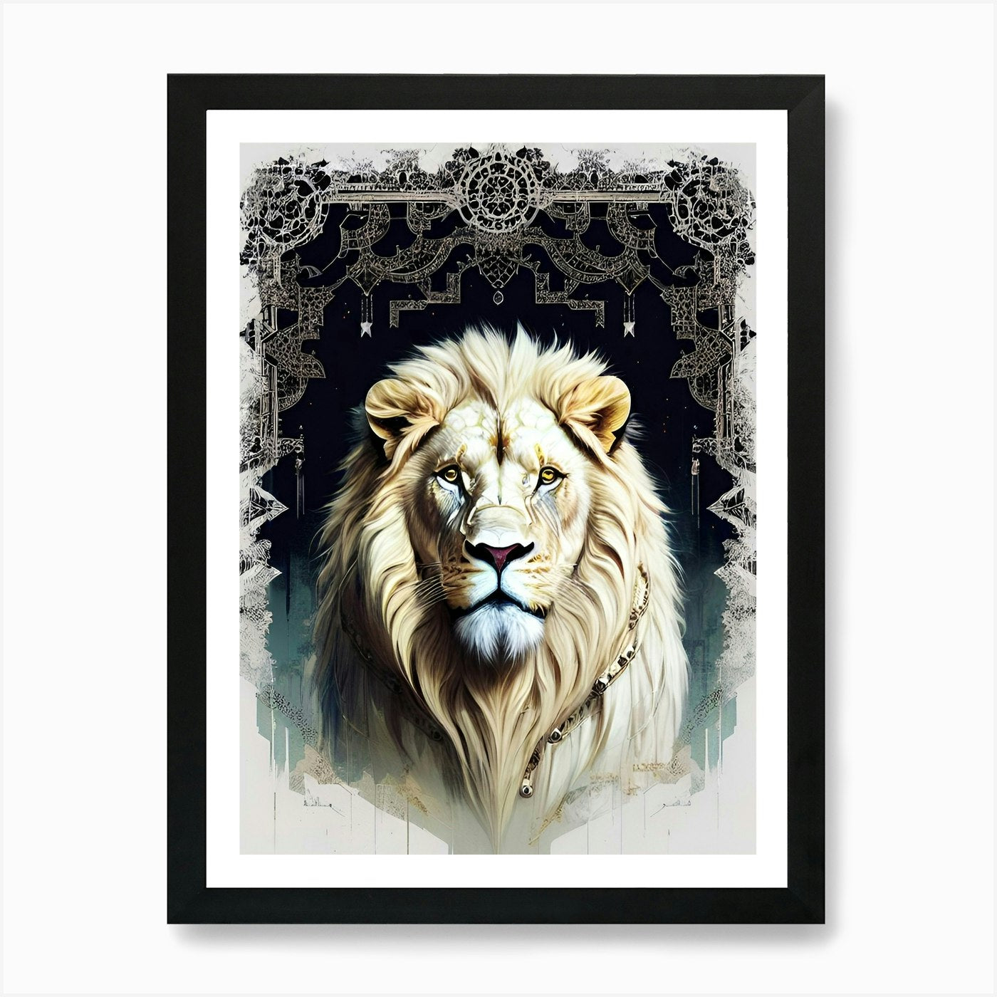 Lion art 59 Art Print Framed Wall Art Poster Canvas Print Picture