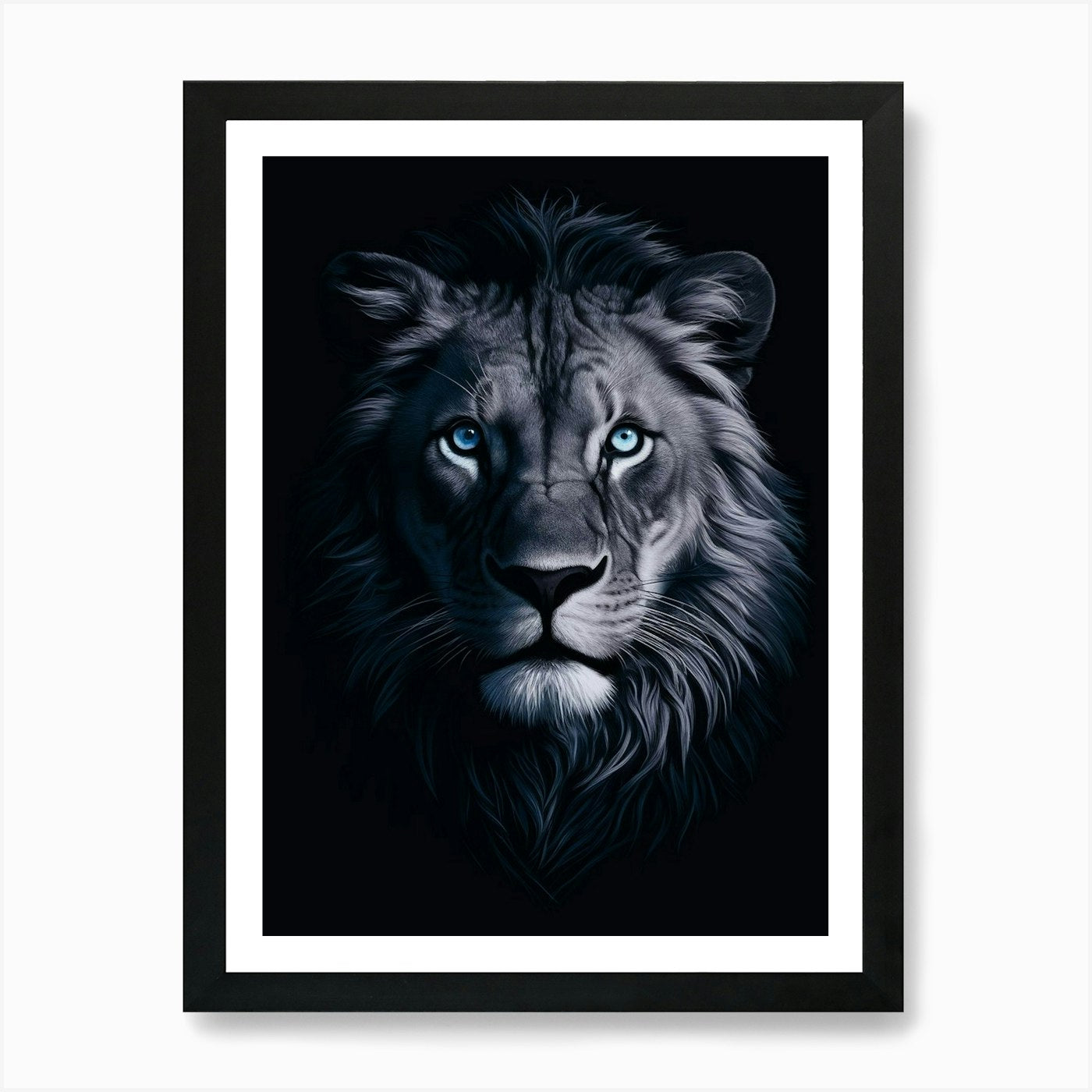 Lion painting 1 Art Print Framed Wall Art Poster Canvas Print Picture
