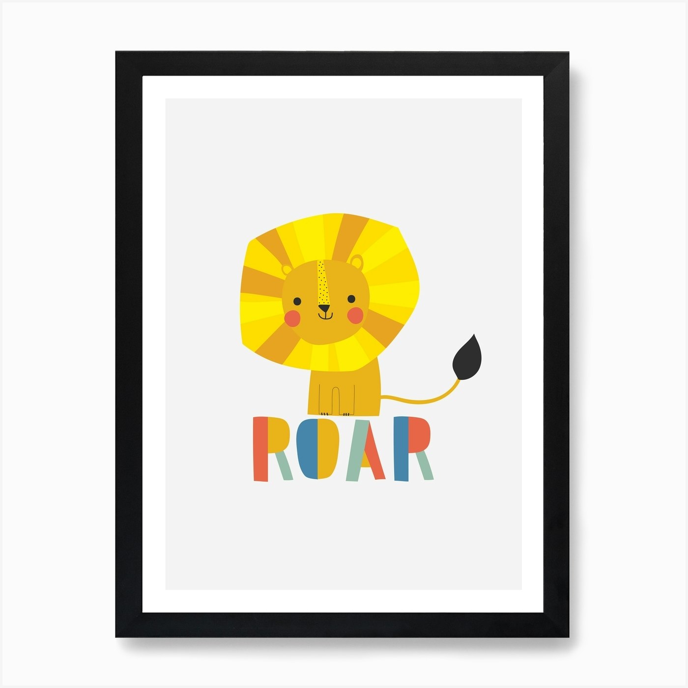Lion Roar Art Print Framed Wall Art Poster Canvas Print Picture