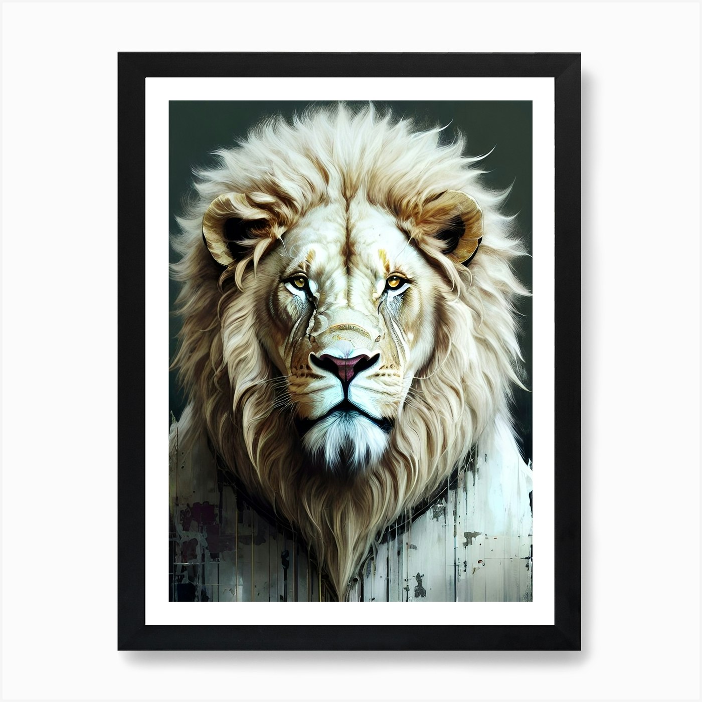 Lion art 63 Art Print Framed Wall Art Poster Canvas Print Picture