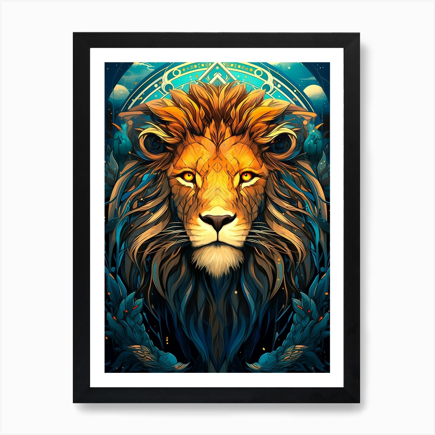 Lion Art Art Print Framed Wall Art Poster Canvas Print Picture