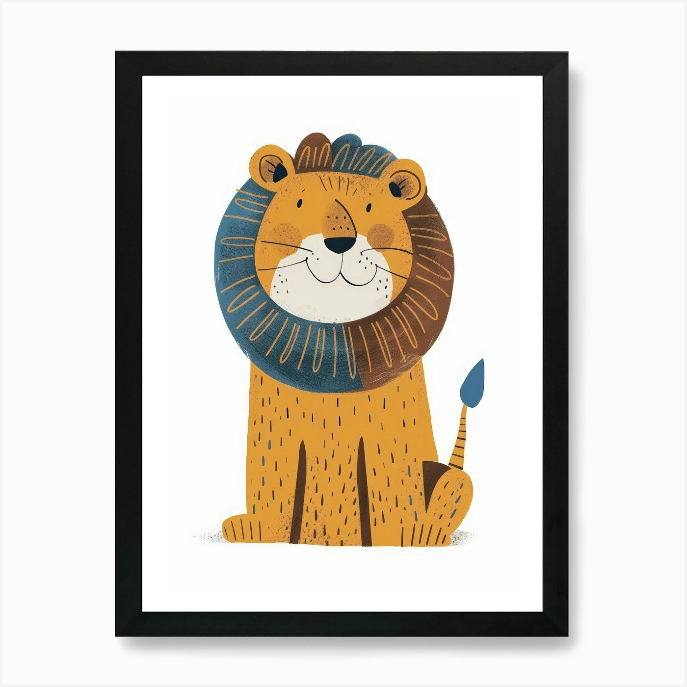 Lion Painting 10 Art Print Framed Wall Art Poster Canvas Print Picture