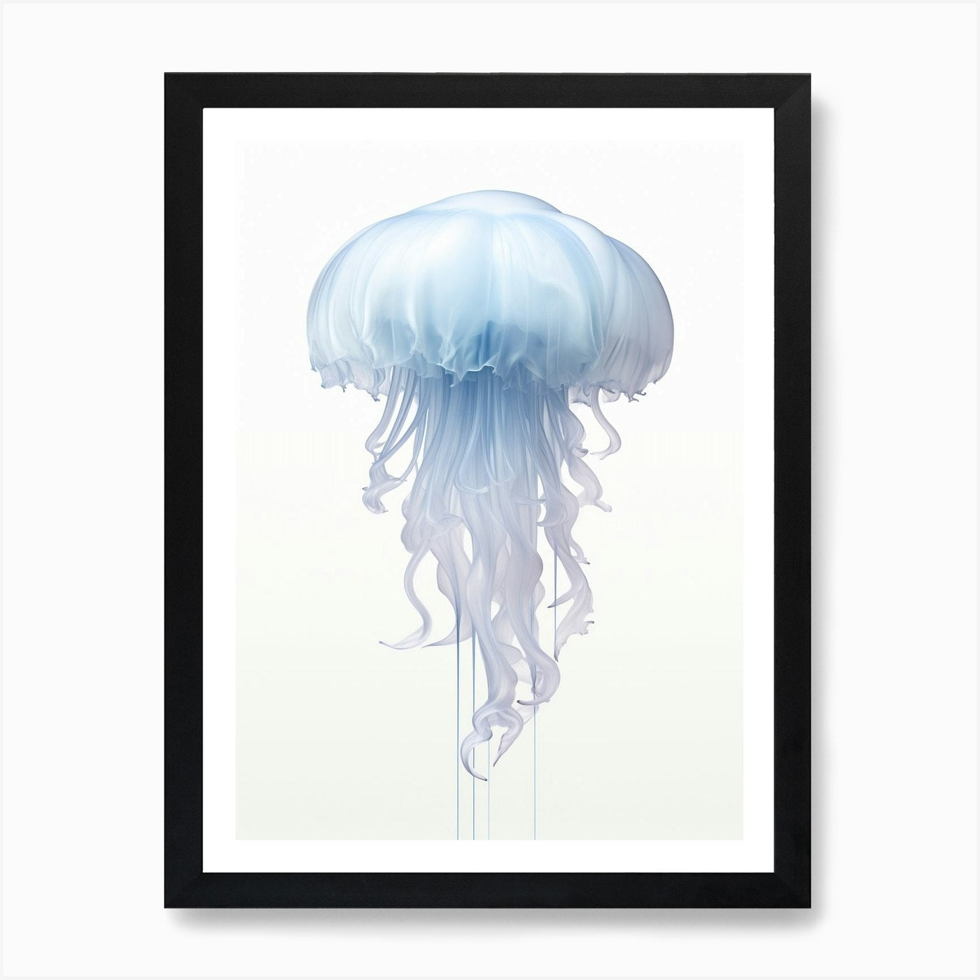Lions Mane Jellyfish Watercolour 4 Framed Wall Art Poster Canvas Print Picture