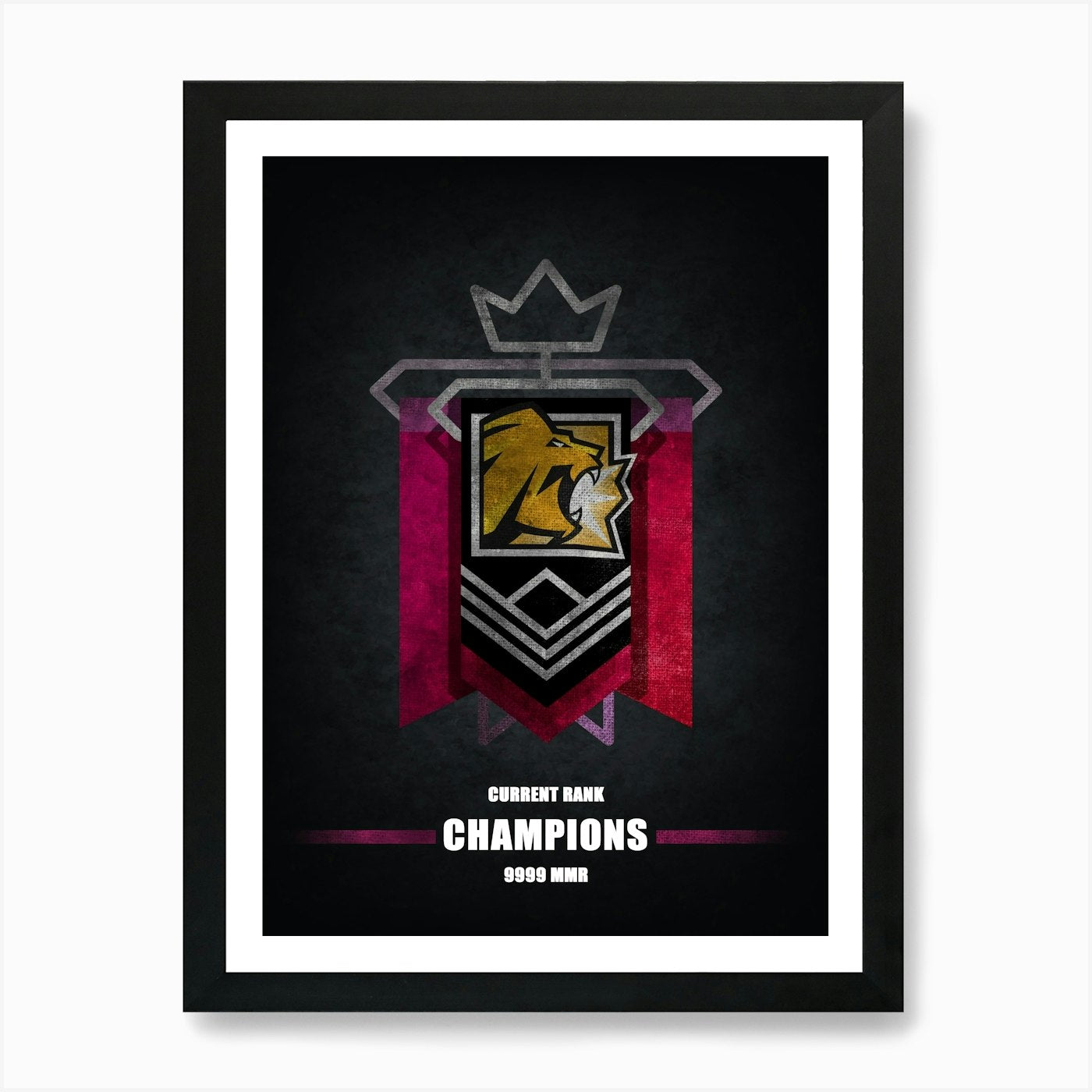 Lion Rainbow Six 1 Art Print Framed Wall Art Poster Canvas Print Picture