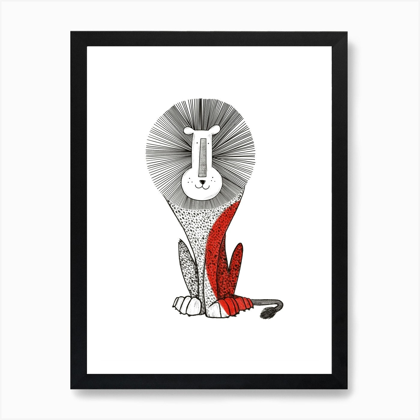 Lion Art Print Framed Wall Art Poster Canvas Print Picture