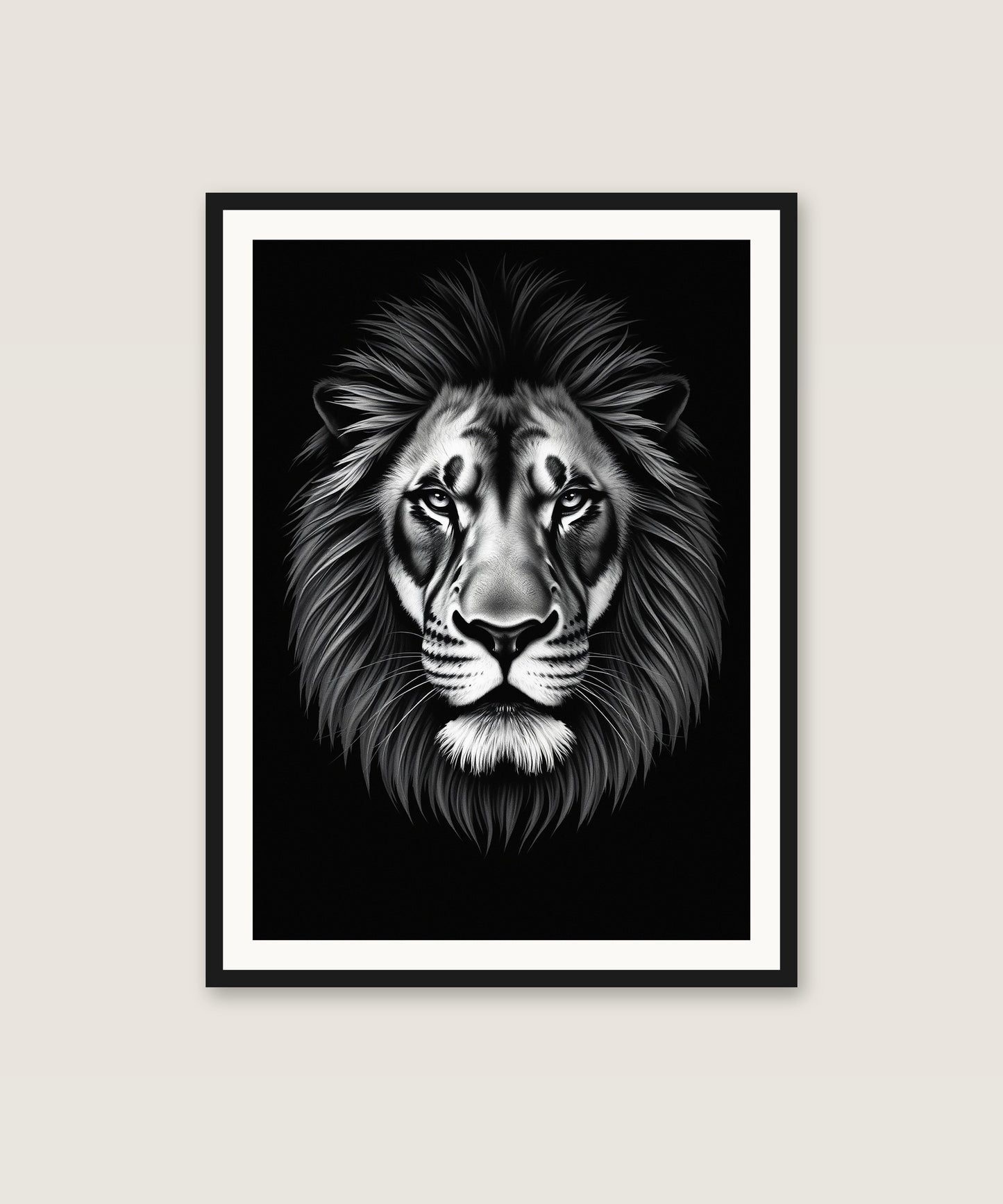 Ink Lion Portrait