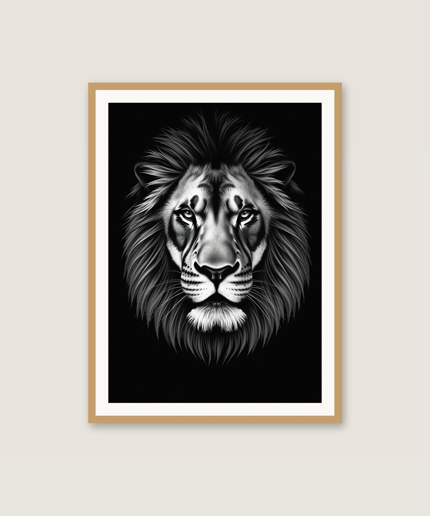 Ink Lion Portrait