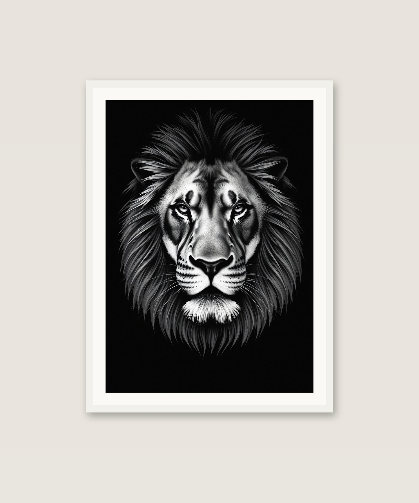 Ink Lion Portrait