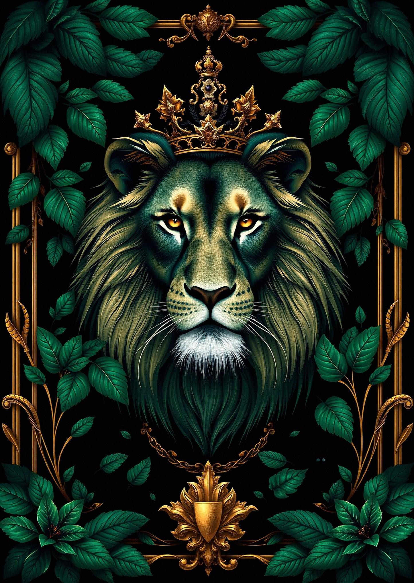 Emerald Crown Lion