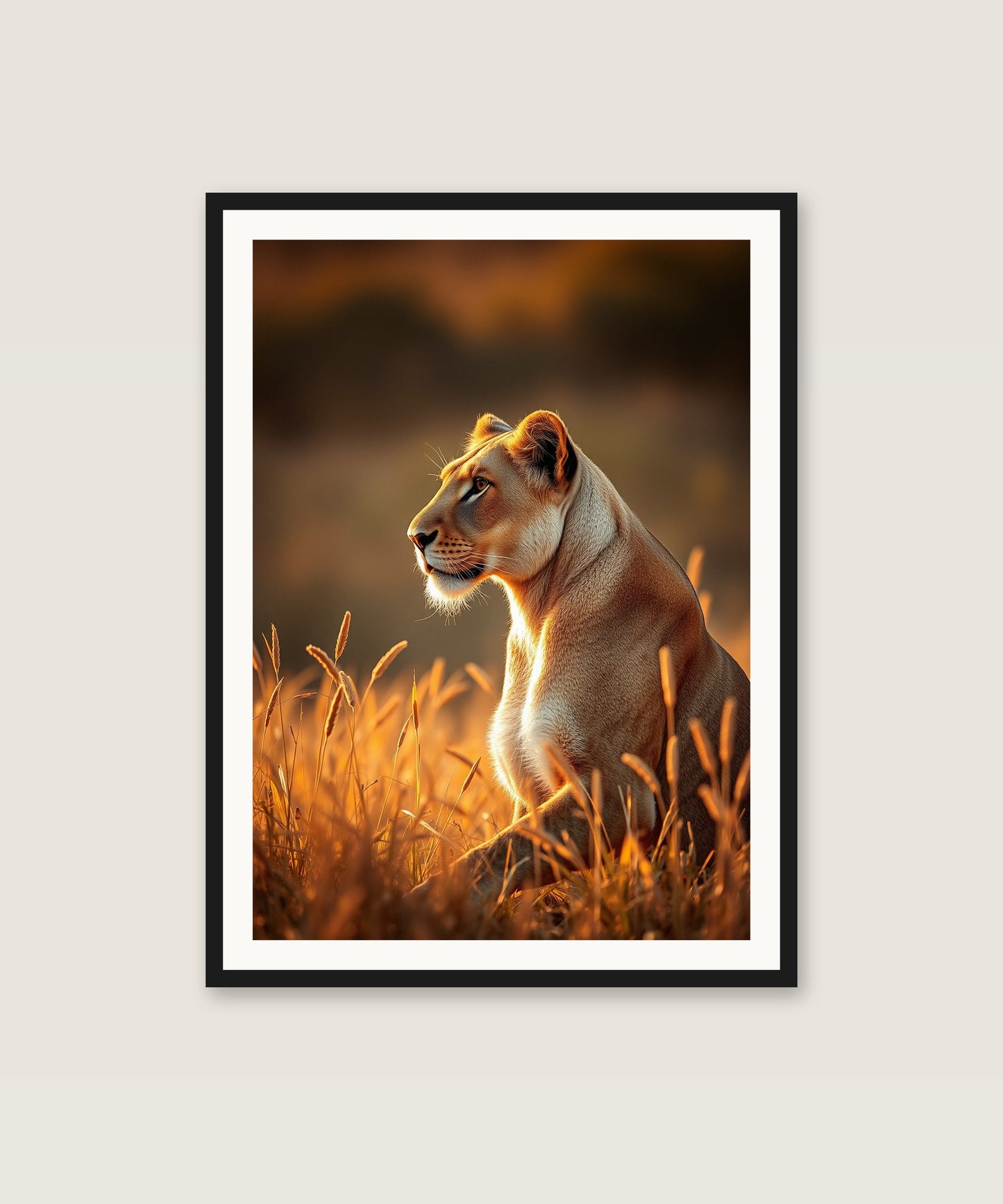Golden Savanna Lioness
