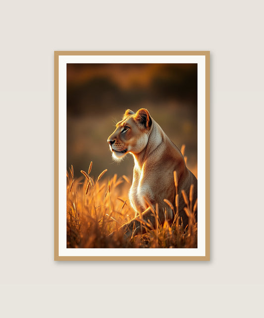 Golden Savanna Lioness