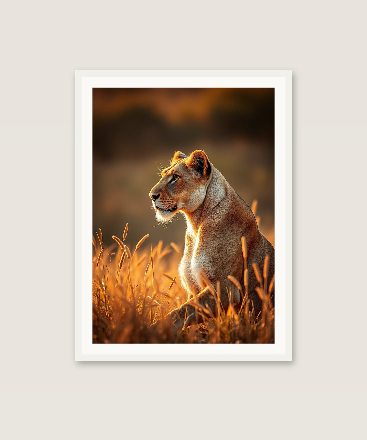 Golden Savanna Lioness