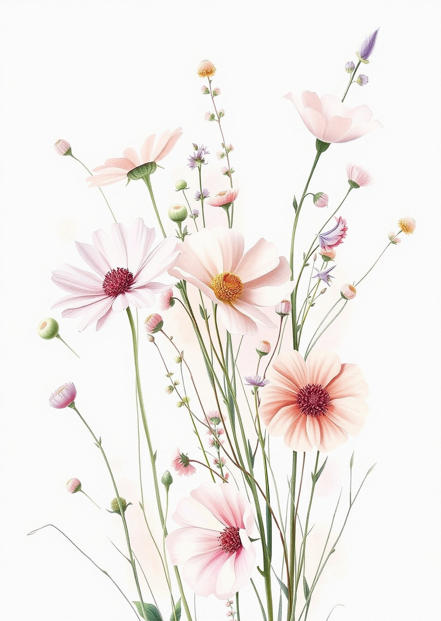Watercolour Wildflowers — Gallery Trio