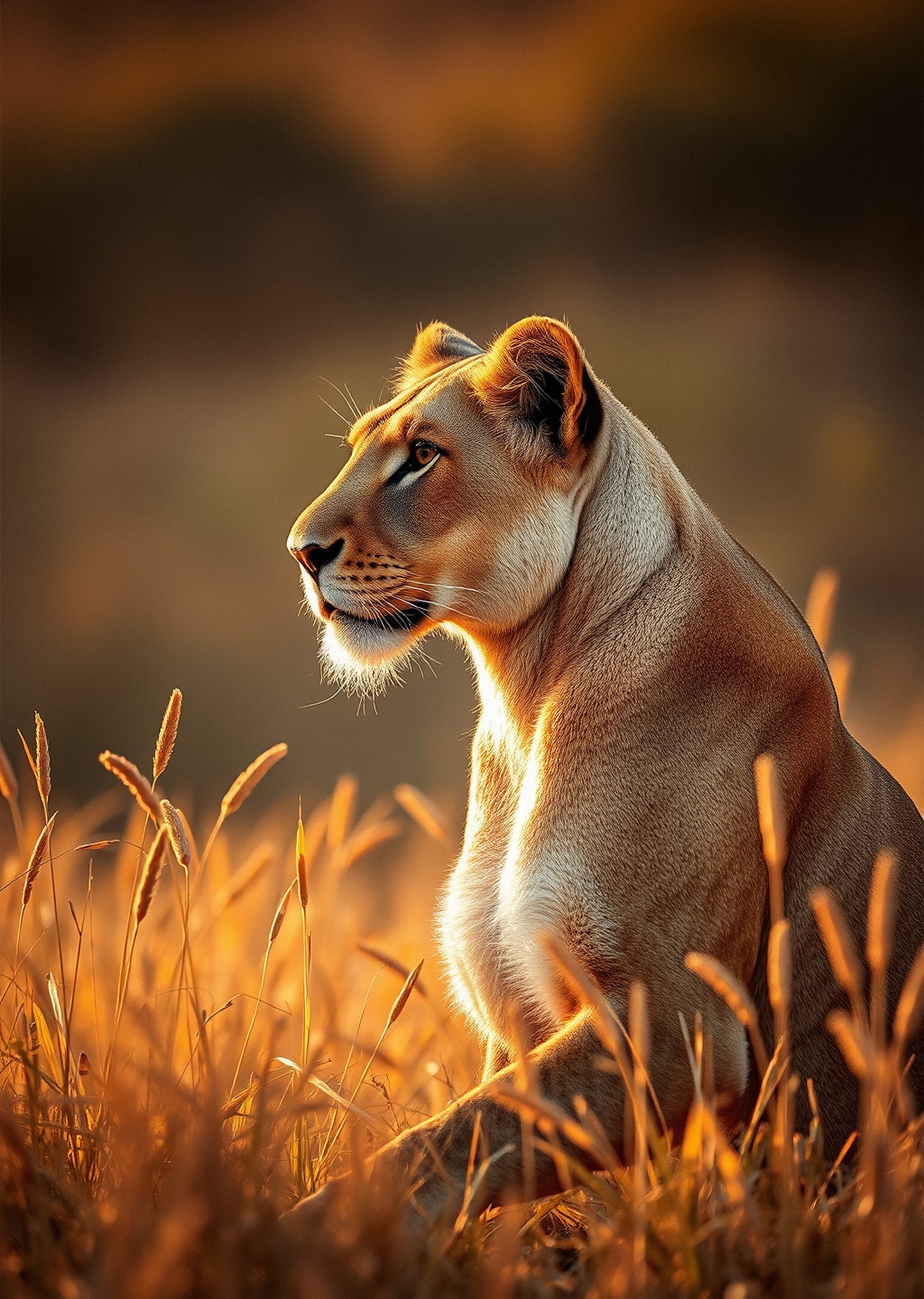 Golden Savanna Lioness