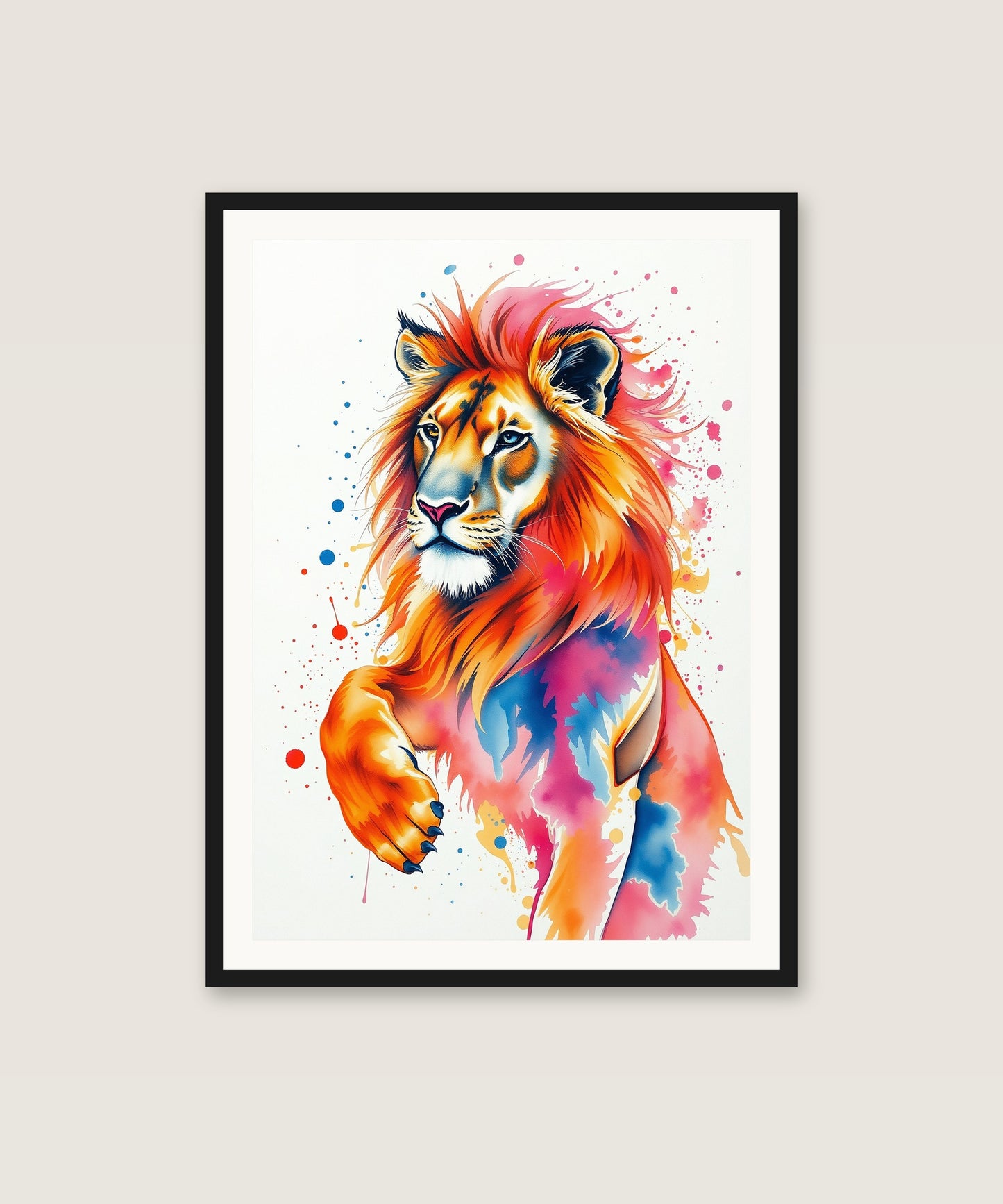 Watercolour Lioness