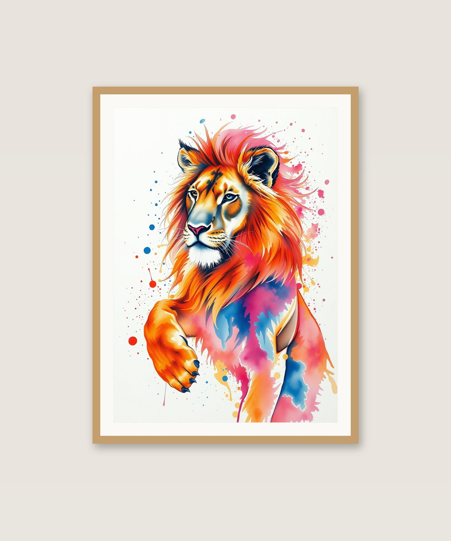 Watercolour Lioness