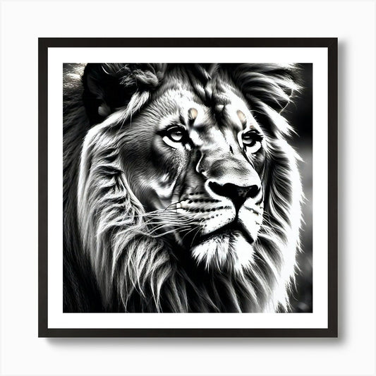 Lion art 83 Art Print Framed Wall Art Poster Canvas Print Picture