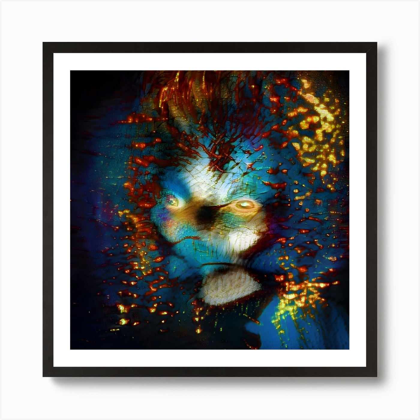 'The Lion' Art Print Framed Wall Art Poster Canvas Print Picture