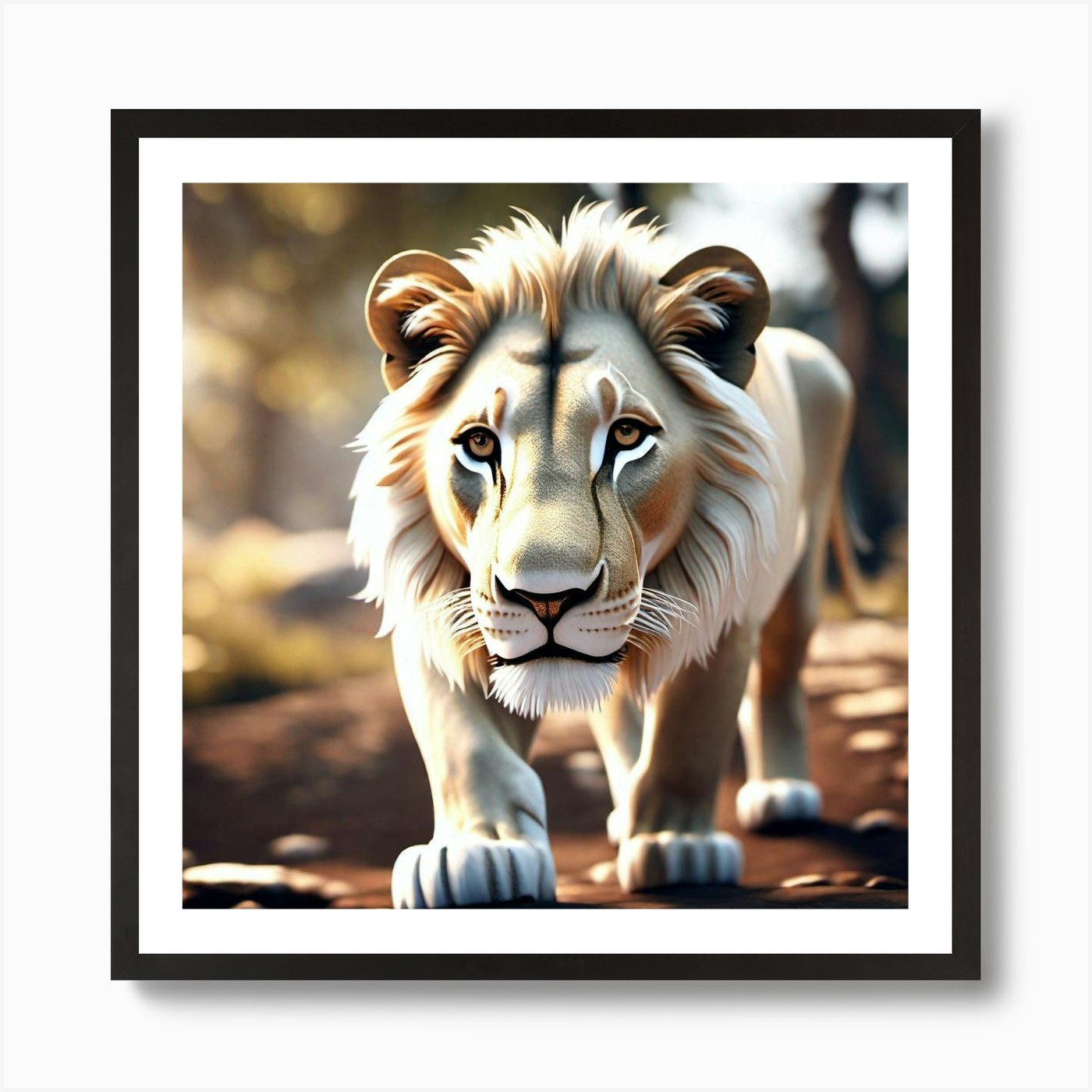 Lion art 35 Art Print Framed Wall Art Poster Canvas Print Picture