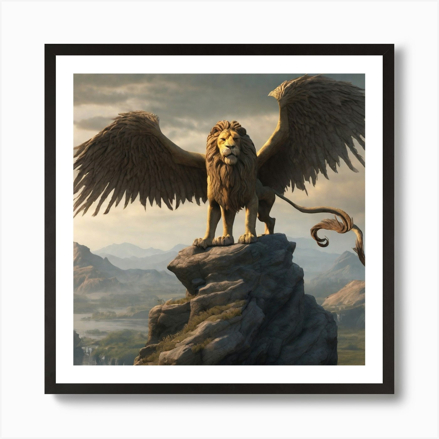 Lion ii 1 Art Print Framed Wall Art Poster Canvas Print Picture