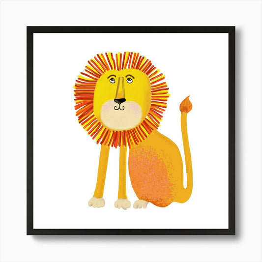 The Lion Art Print Framed Wall Art Poster Canvas Print Picture