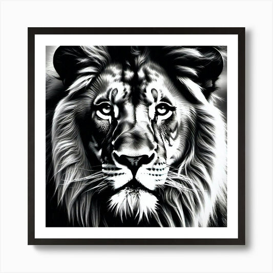Lion Painting 116 Art Print Framed Wall Art Poster Canvas Print Picture