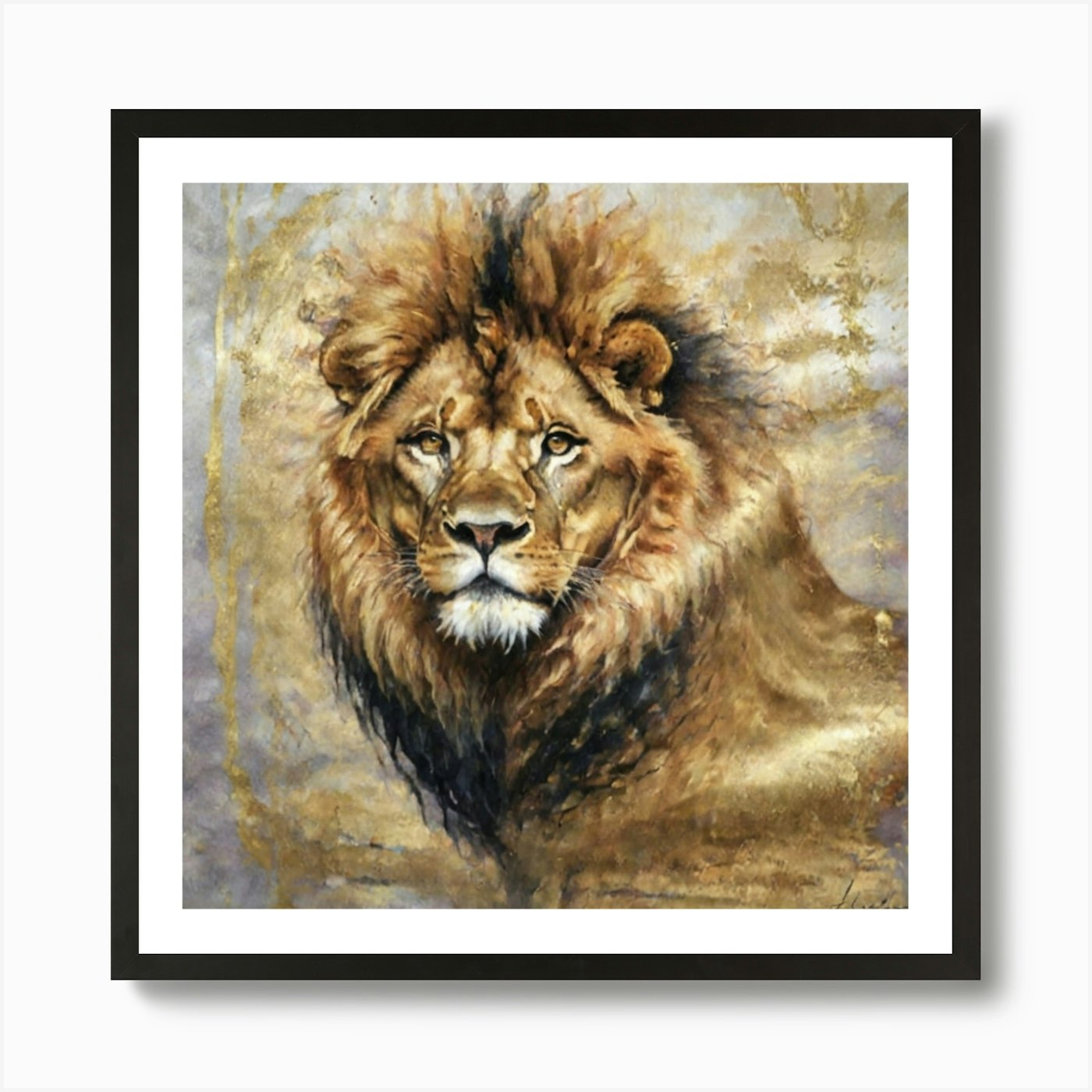 Lion of Judah Art Print Framed Wall Art Poster Canvas Print Picture