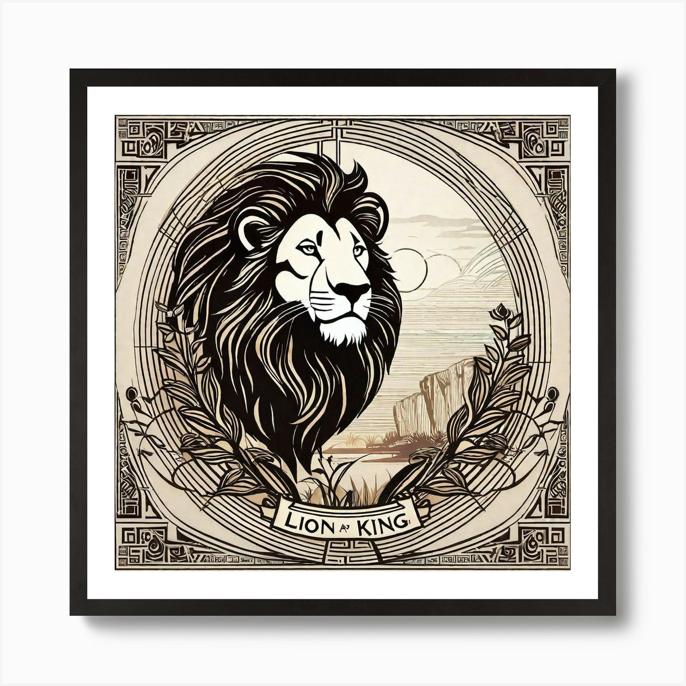 Lion King 19 Art Print Framed Wall Art Poster Canvas Print Picture